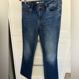 19- Old Navy  kicker boot cut mid rise jeans